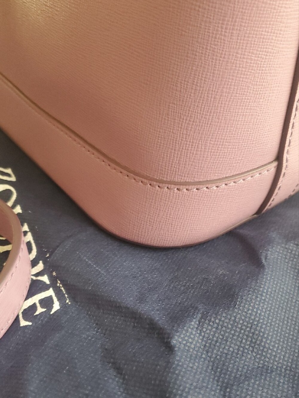 Dooney & Bourke Lilac Dome Satchel with Gold Hardware - Picture 3 of 11